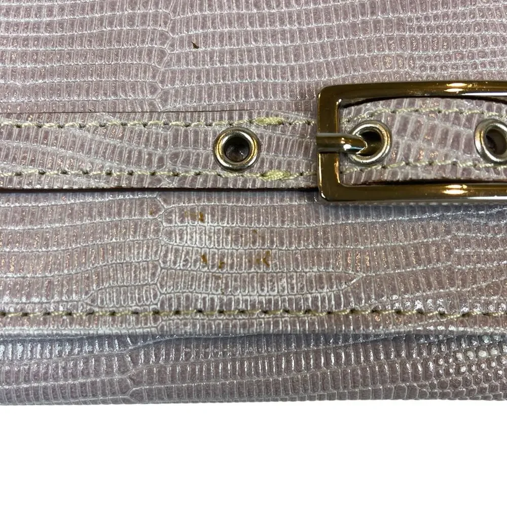 Maxx New York Long Wallet Lizard Embossed Leather
